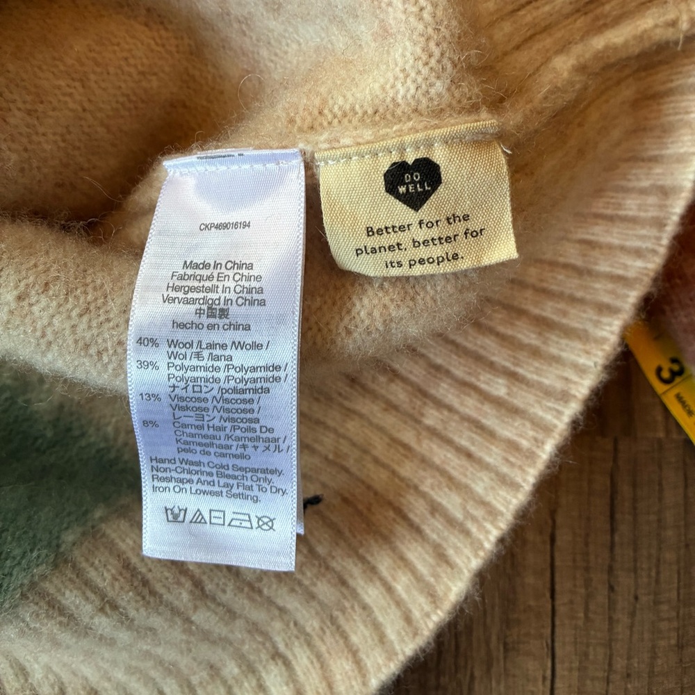 Madewell Cedarbrook Pullover Sweater in Colorblock Size Large - Picture 13 of 13